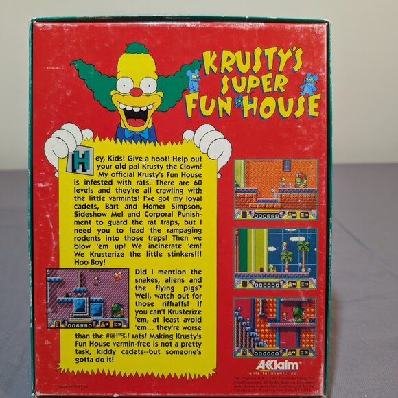 Krusty's Super Fun House IBM Computer Game 1993 - UNTESTED - Picture 6 of 11
